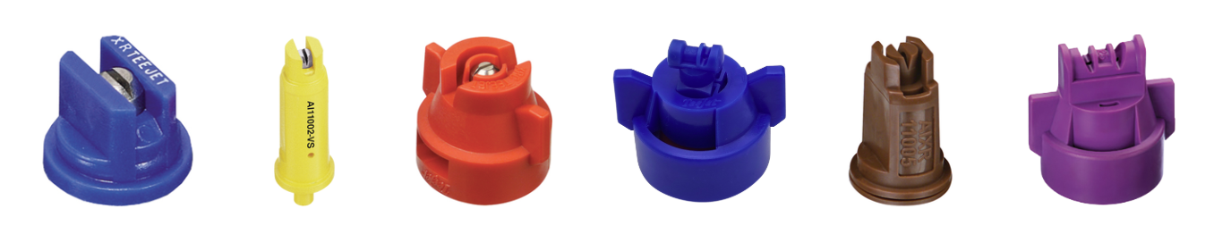 different Teejet spray nozzle options